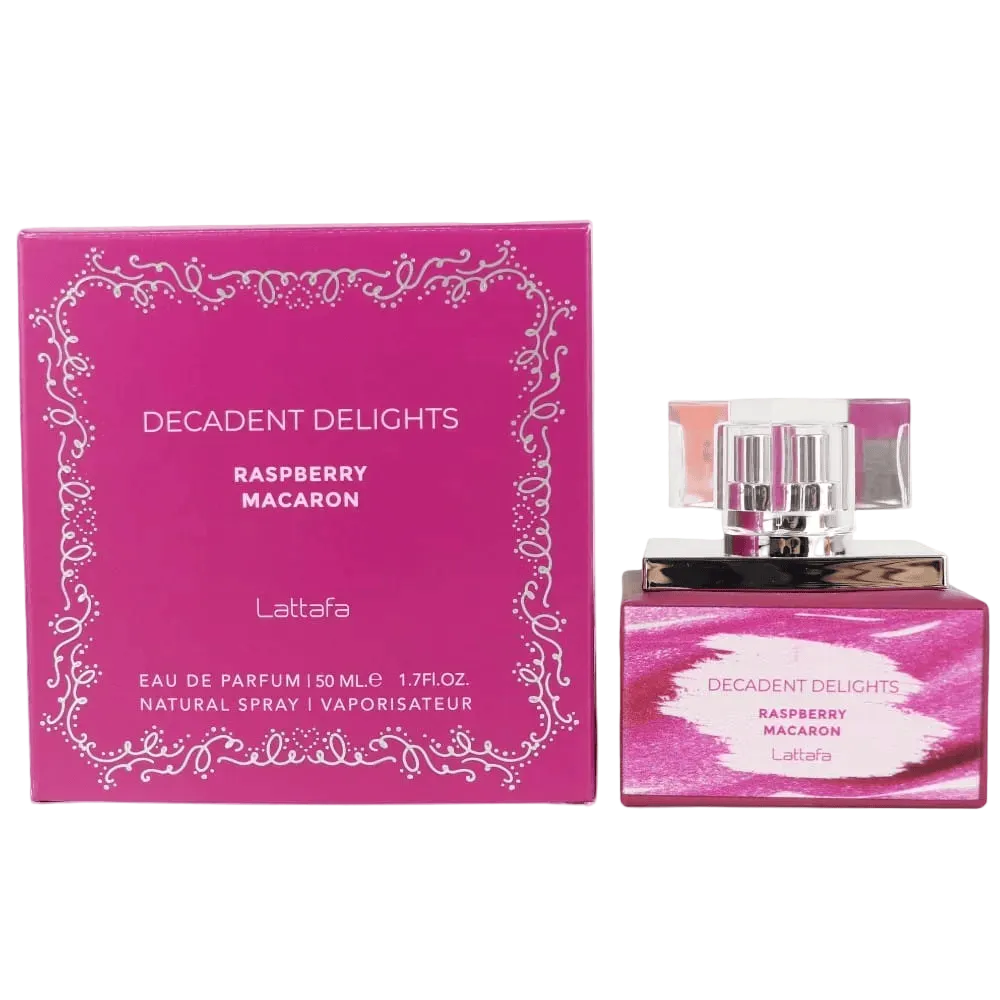 Lattafa Decadents Delights Raspberry Macaron Mujer 50ml EDP